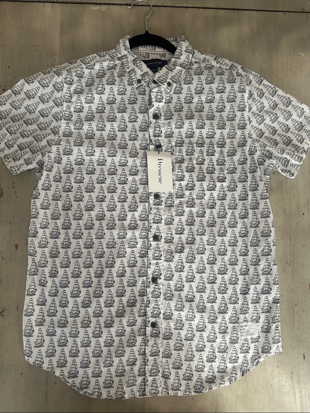 Adam Levine Boat print shirt